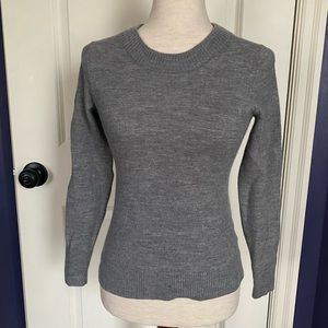 Banana Republic extra fine merino wool grey sweater